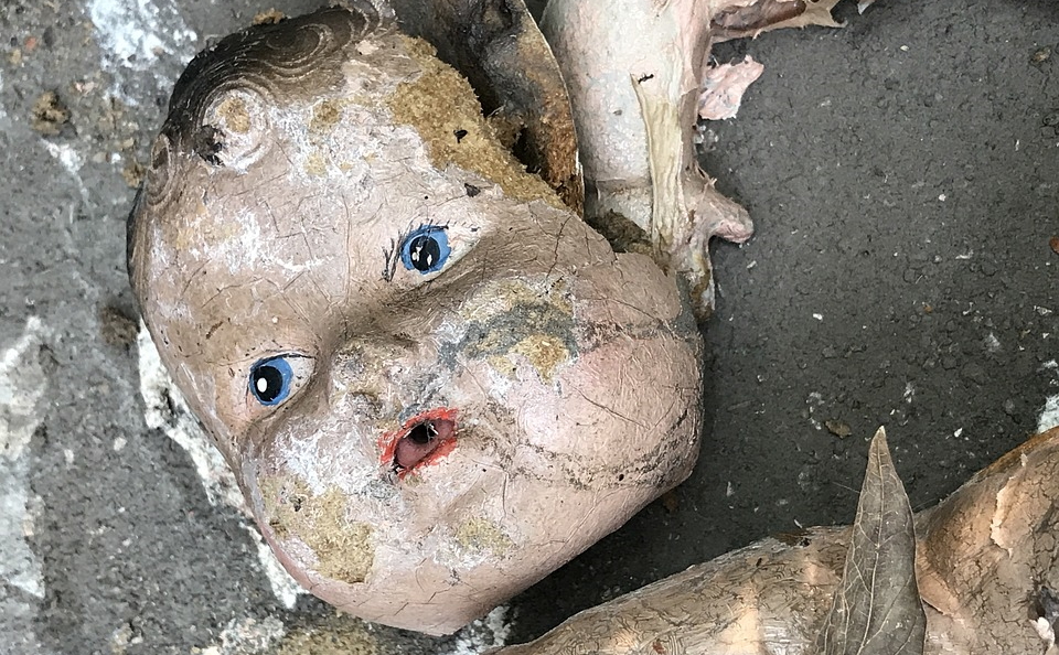 Doll after a disaster